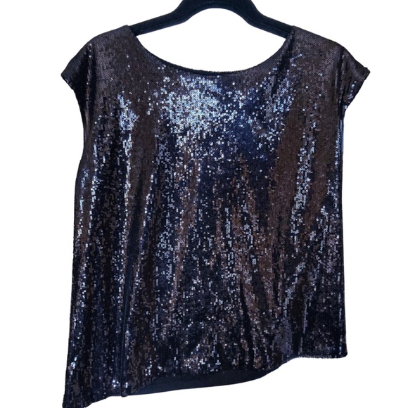 Custom micro-sequin party top - Picture 1 of 3